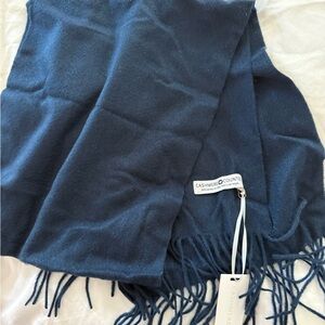 Cashmere Counter Navy Blue Cashmere Scarf